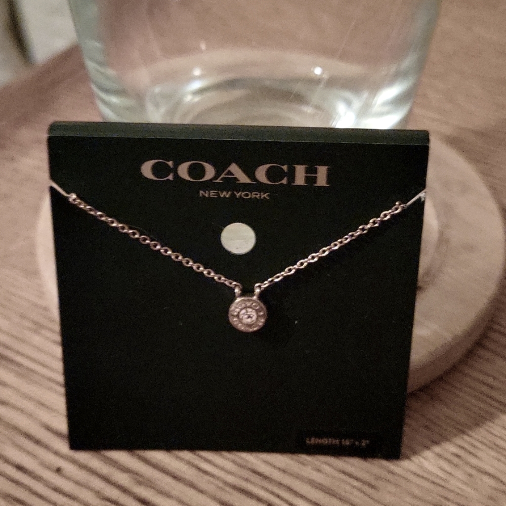 Coach halo necklace